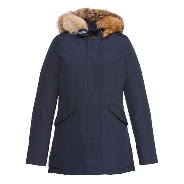 2012 woolrich down coat luxury large fur collar Women down winter outerwear medium-long