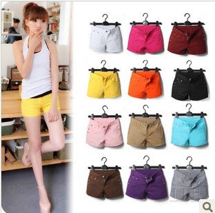 2012new, female summer candy shorts casual jeans denim shorts A009,FREE SHIPPING