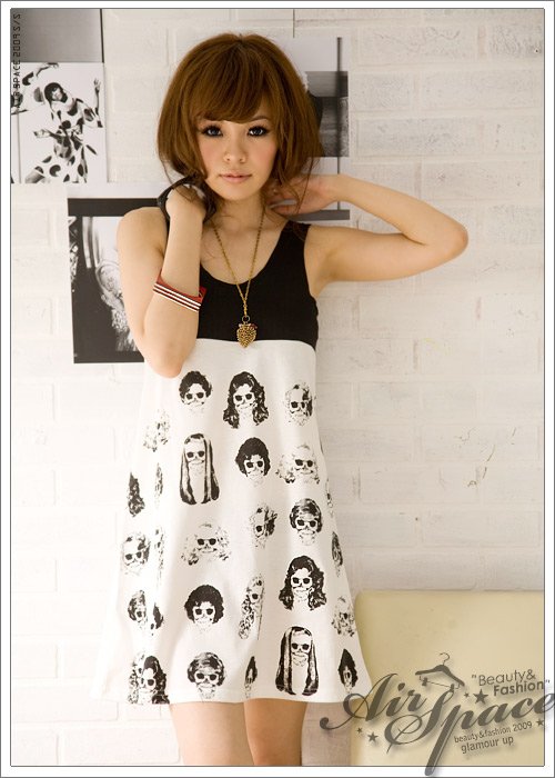 2012New Ladies summer hit color stitching on the vest dress for women sleeveless dress shop ladies