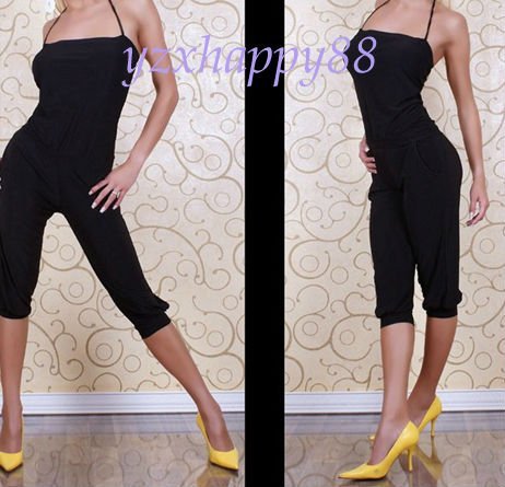 2012New Sexy fashion black woen tight elastic Rompers teddies A28 black xs-s