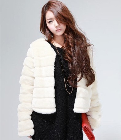 2013 all-match faux coat short design artificial fur overcoat