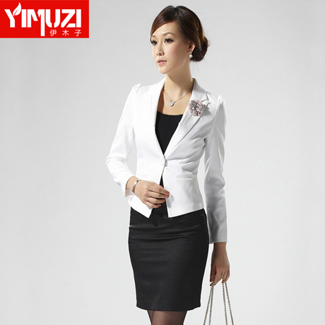 2013 autumn and winter female set professional formal slim skirt one button work wear female 913