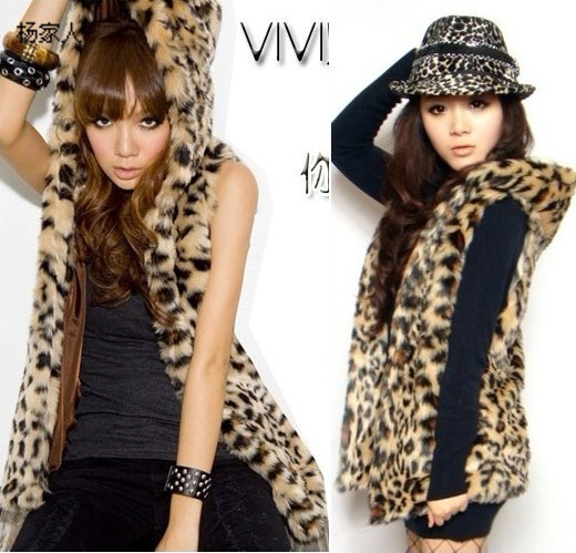 2013 autumn and winter new arrival leopard print casual thickening female vest leopard print cardigan thermal vest