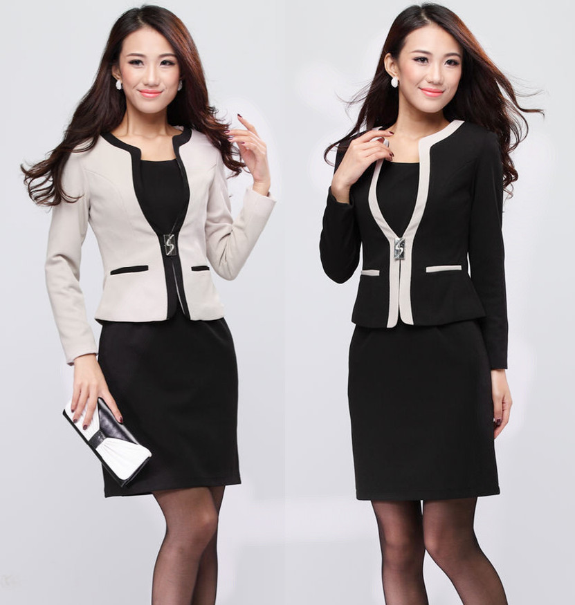 2013 autumn and winter set professional women's fashion work wear skirt work wear one-piece dress