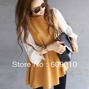 2013 autumn maternity clothing autumn new arrival maternity dress lantern sleeve maternity chiffon one-piece dress shirt