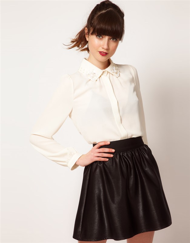 2013 autumn puff skirt female small leather skirt hot-selling