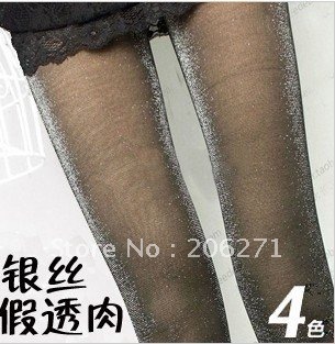 2013 autumn winters of false through meat warm backing pants double upset add wool tights warm panty hose nine minutes of pants