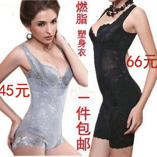 2013 Bamboo abdomen drawing butt-lifting shaper one piece shapewear beauty care underwear slimming clothes Winter  Brand