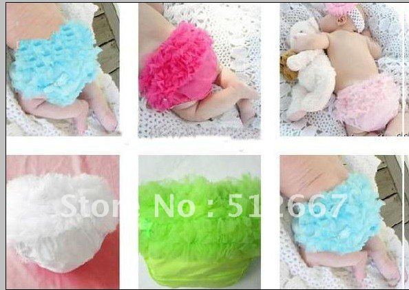 2013 best saleNew Baby pettiskirt pants infant petto pants ruffle PP pants underpants ruffle bloomer diaper 30pcs