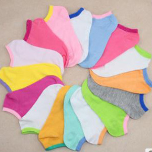 2013 Best selling woman's cotton ankle socks  , summer candy color invisible cotton socks