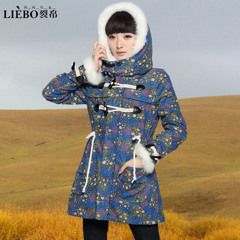 2013 Brand Fashion RIP wool cotton-padded jacket overcoat 24180034 FreeShipping