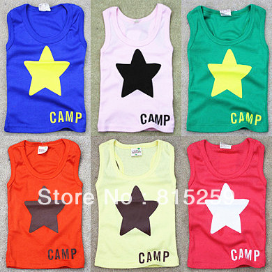 2013 child vest  child sleeveless T-shirt candy  large vest PP017