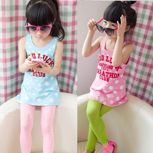 2013 clothing girls polka dot spaghetti strap tank dress baby t-shirt