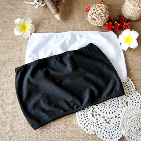 2013 crop top bandeau basic tube top black and white freeshipping dropshipping tank top