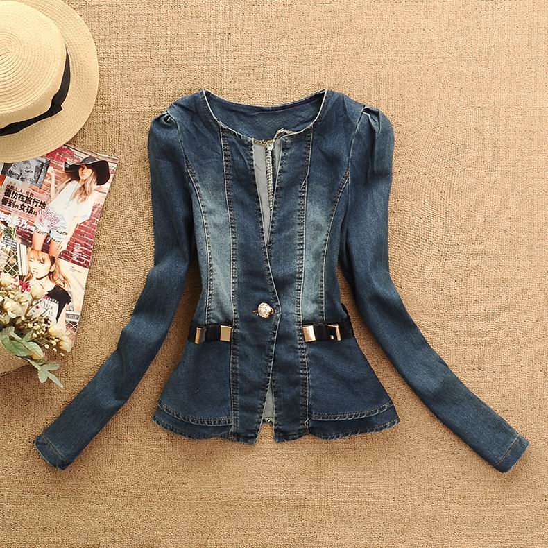 2013 Denim Clothings Classical Women Fashion Jean Rivets Jacket Short Jeans Coat WF13031601