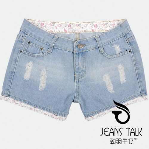 2013 denim shorts roll up hem denim shorts hole loose plus size available