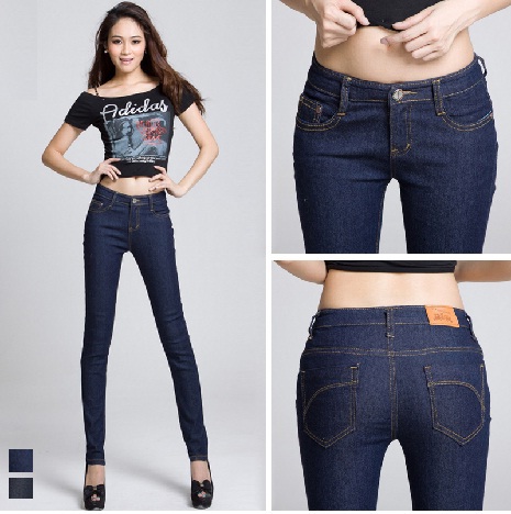 2013 discount skinny jeans for women long tans trousers pencil pants elastic plus size jeans female casual mid waist jeans