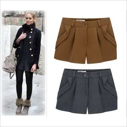 2013 Europe and the United States a new temperament women's fashionable all-match thin wool trousers and boots