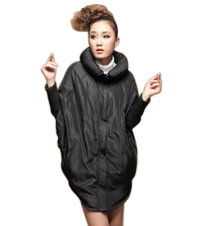 2013 European Style Warm Coat  Large Size Women's Long Style Outerwear  Bat-wing Sleeve Fleeces Jacket free shipping WWM037