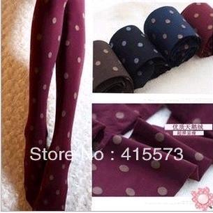 2013 Fashion color rendering socks with polo dots,Tight