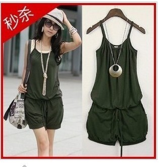 2013 Fashion European Women's Summer Vintage Jumpsuit Skirt Trousers Short Free Shipping