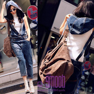 2013 fashion jeans jumpsuit for women clothing eurasian handsome hooded one piece bib pants jeans four seasons women pants