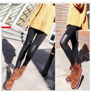 2013  fashion leggings for women high quality Cotton and leather pants free shipping