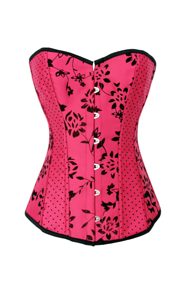 2013 Fashion royal vest body shaping corset flock printing jacquard polka dot lacing 5258 free shipping