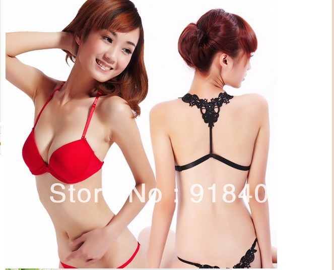 2013 fashion sexy corset Bra front buckle beauty back inspired bra smooth surface push up bra set bikini