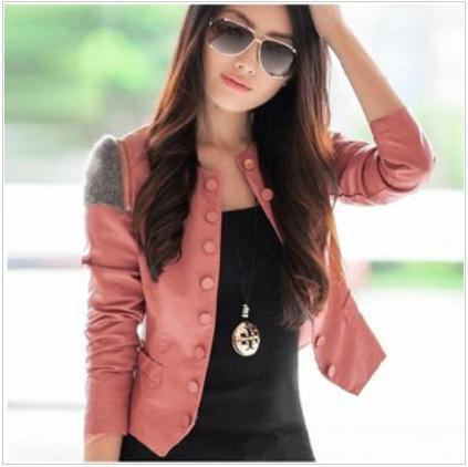 2013 FASHION small leather clothing women's short design water wash PU leather jacket fashion o-neck slim motorcycle,L-884