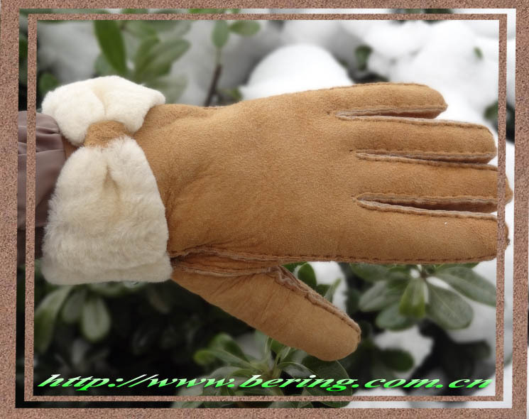 2013 Fashion & Warm Double Face Leather Gloves For Women