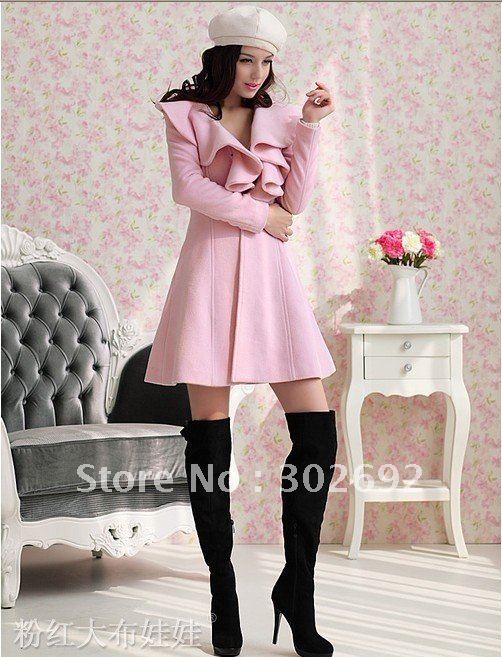 2013  fashion winter autumn single-breasted cute lady overcoat ,women warm wind coat FREE SHIPPING