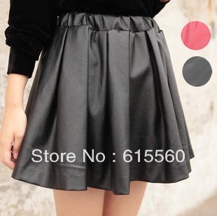 2013 Fashion Women Sexy PU Leather Skirt High-waist Bud Kilt Skirts Free Shipping