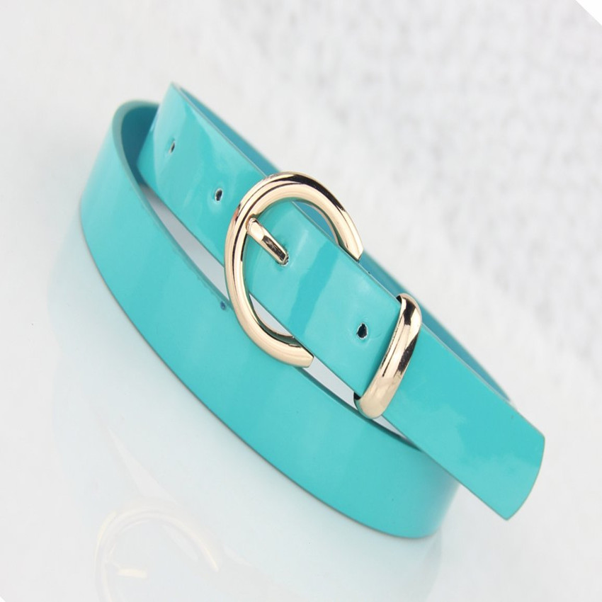 2013 fashionable new patent leather belt lady leisure slender waist belt joker sweet lady belt belt