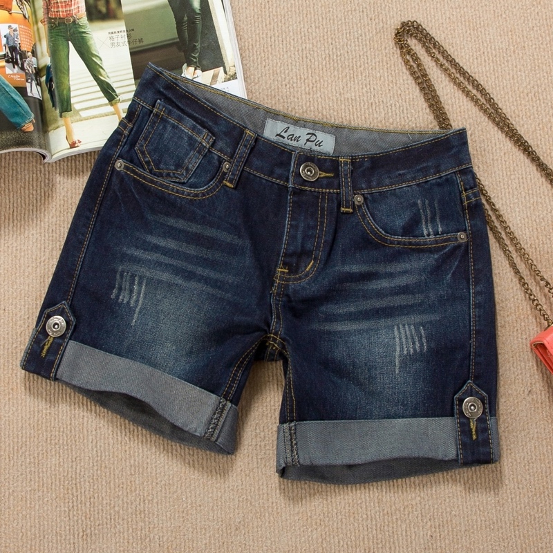 2013 female loose casual denim shorts jeans pants boot cut jeans