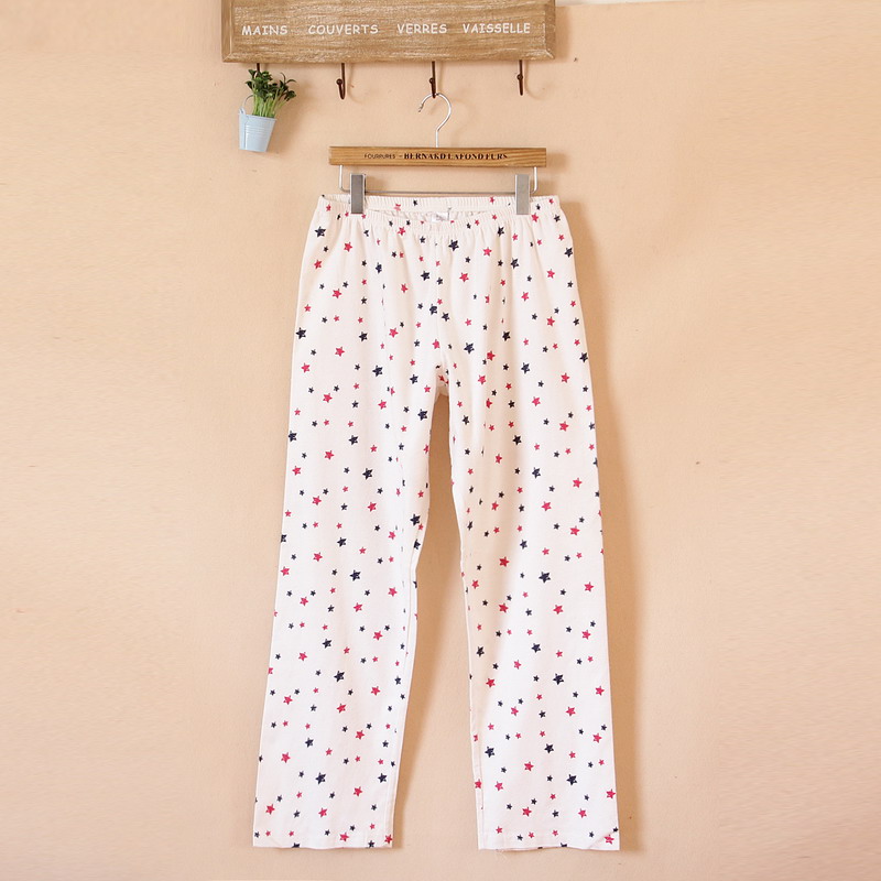 2013 female sanded derlook 100% cotton trousers pajama pants plus size 32-24k 2