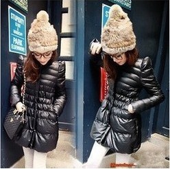 2013 female thin top all-match cotton-padded jacket outerwear gentlewomen down cotton leather wadded jacket