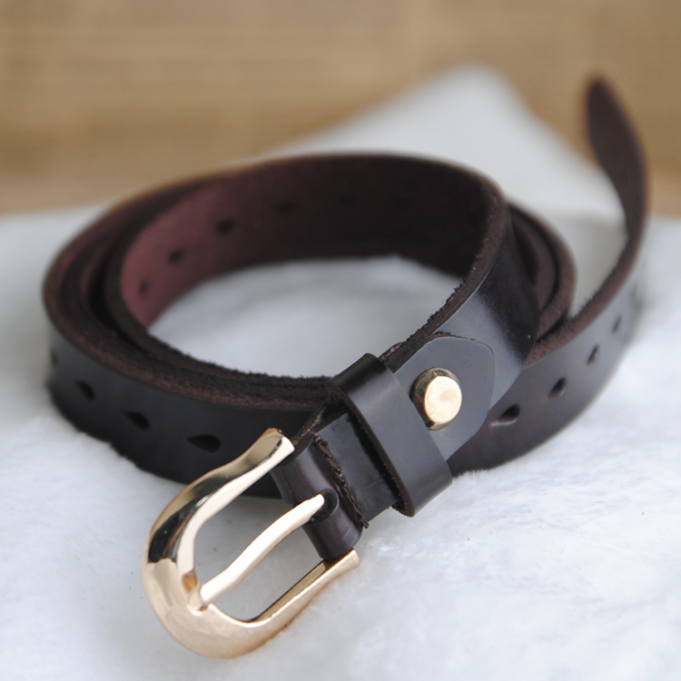 2013 fine cowhide strap Women women's belt genuine leather fashion all-match decoration sb's belt tieclasps 65g