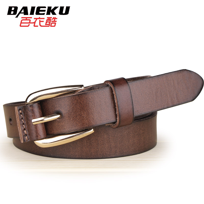 2013 first layer of cowhide strap female genuine leather Women belt casual all-match belt female