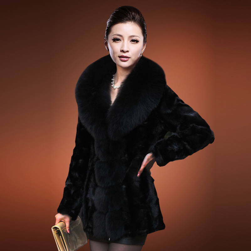 2013 fox fur long design slim mink overcoat fight mink fur coat /ydx151