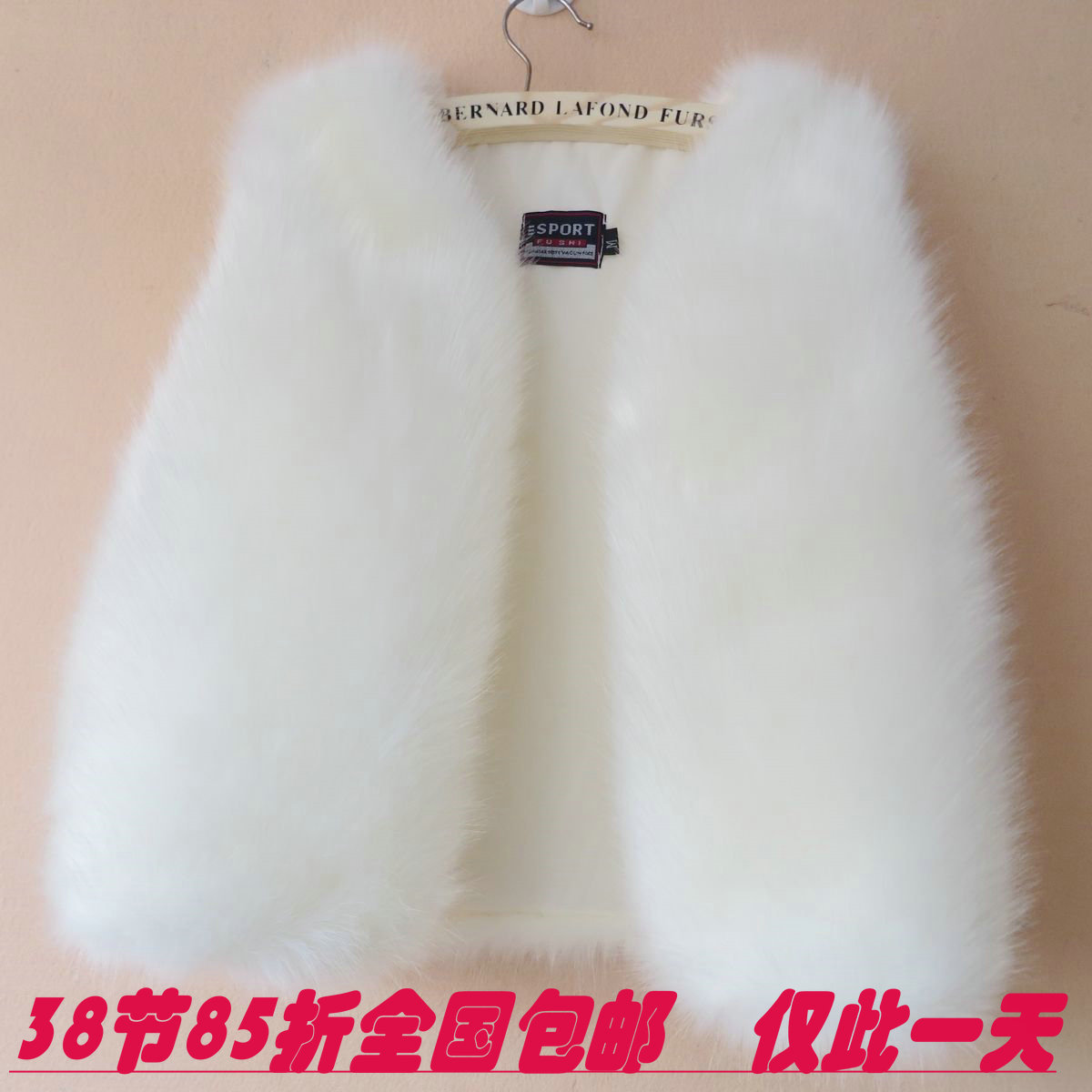 2013 fox fur vest vest black and white sweet kaross female short design