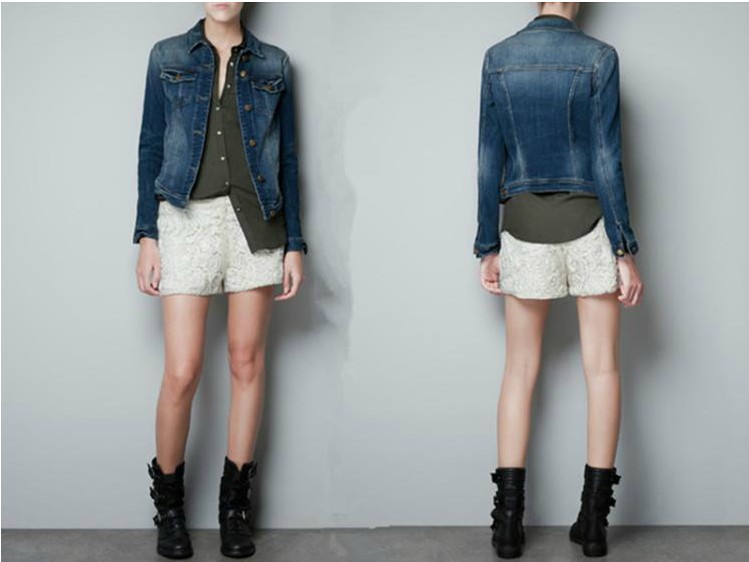 2013 Free Shipping Denim Clothings Casual Outwear short Jeans Coat Classical Women Fashion Jean Cool Jacket