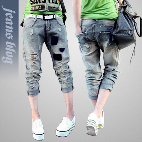 2013 Free Shipping Hot Sale  Ladies Harem  Pants  Casual  Design Jeans 9430