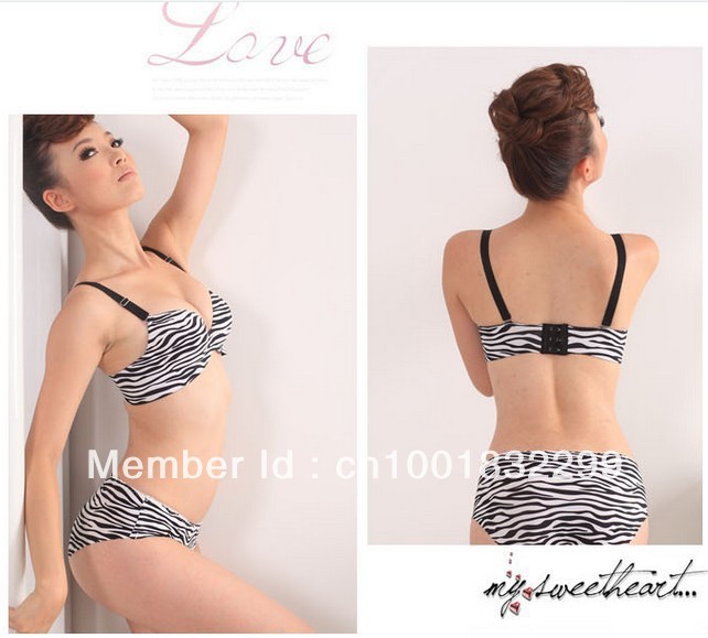 2013 Free shipping hot sale ladies' seamless push up bra set one piece sexy bra and panties A8413 wholesale/retail