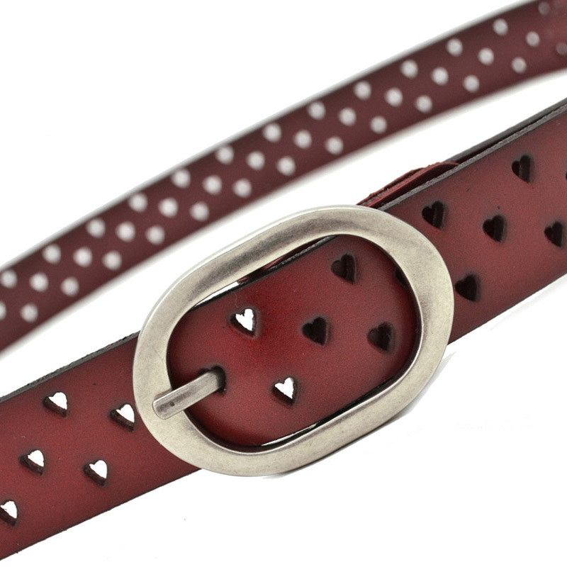 2013 genuine leather women's belt genuine leather women's strap fashion cutout belt female strap np