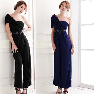 2013 high quality European new skirts pants, fashion inclined shoulder skirts pants,long elegant gowns,suspenders, Free shipping