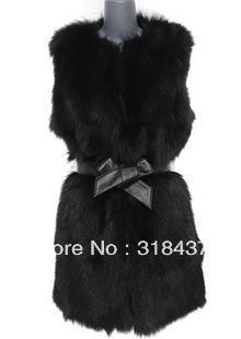 2013 High Quality Women's  medium-long fox fur vest