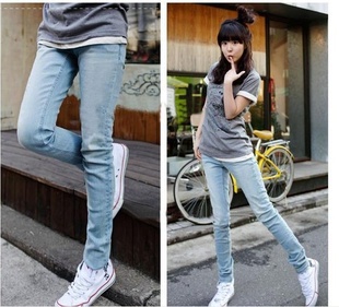 2013 Hight quality fashion jeans women Classical pencil jeans pants, Denim trousers free shipping