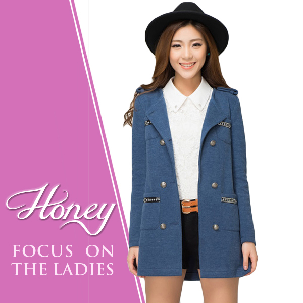 2013 Hot Sale Free Shipping  Ladies Trench European Style Women Long Trench NoY1208017