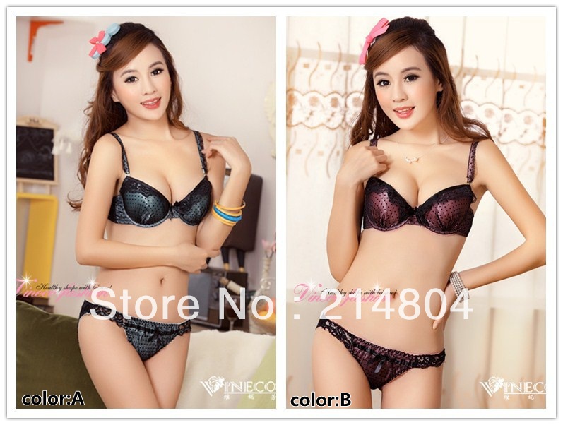 2013 Hot Sale  New fashion Lady`s Sexy Size B Bra / Underwear / lingerie suite/1064